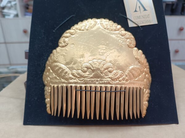 Peineta huertana oro